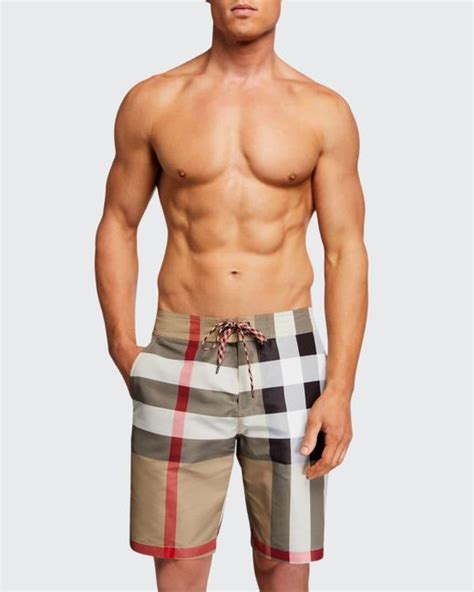 mens replica burberry swim trunks|burberry big check swim shorts.